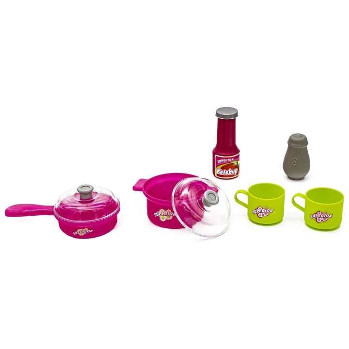 Różowa Kuchnia z Piekarnikiem dla Dzieci – Światło, dźwięki i bogate akcesoria | Gotowanie rozwijające wyobraźnię