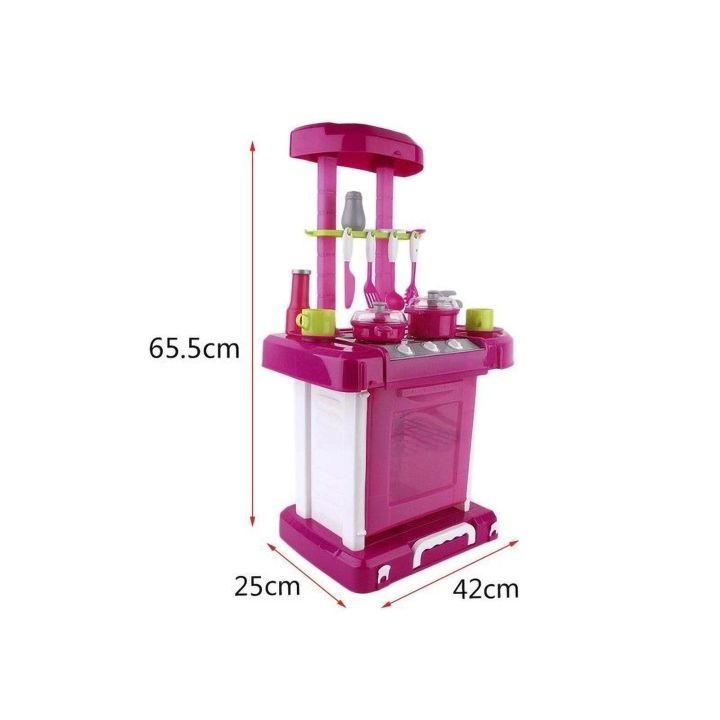Różowa Kuchnia z Piekarnikiem dla Dzieci – Światło, dźwięki i bogate akcesoria | Gotowanie rozwijające wyobraźnię