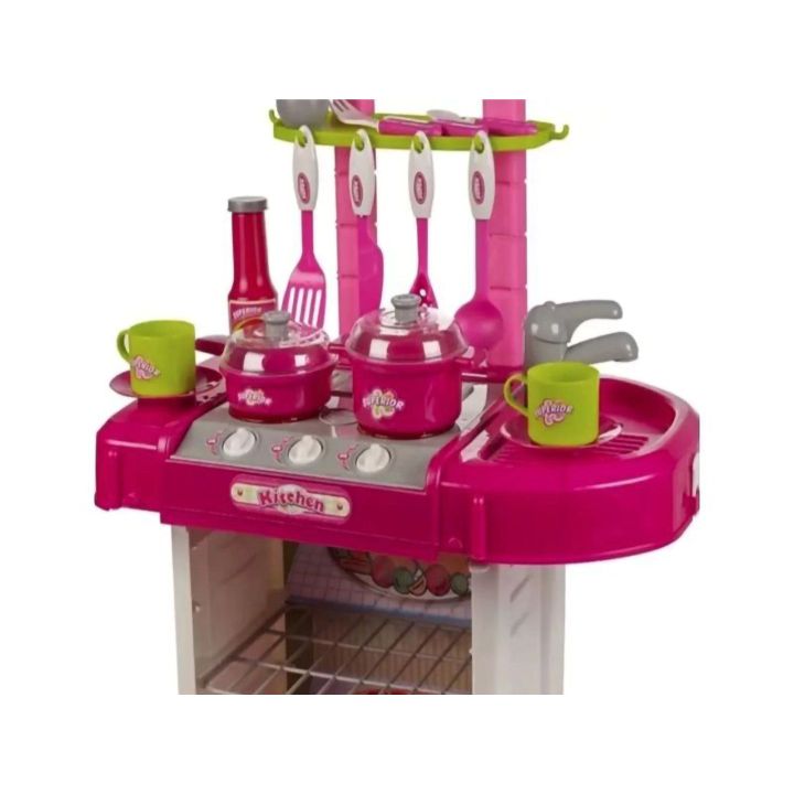 Różowa Kuchnia z Piekarnikiem dla Dzieci – Światło, dźwięki i bogate akcesoria | Gotowanie rozwijające wyobraźnię
