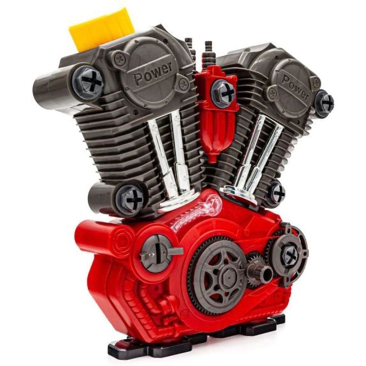 Silnik Do Rozkręcania dla Dzieci – Realistyczne dźwięki i światła | Zabawka majsterkowicza z narzędziami