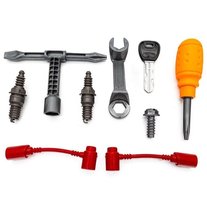 Silnik Do Rozkręcania dla Dzieci – Realistyczne dźwięki i światła | Zabawka majsterkowicza z narzędziami