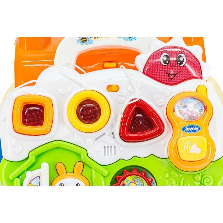 Wielofunkcyjny Jeździk-Pchacz Edukacyjny – Światła, dźwięki i interaktywne zabawki | Pierwsze kroki pełne radości