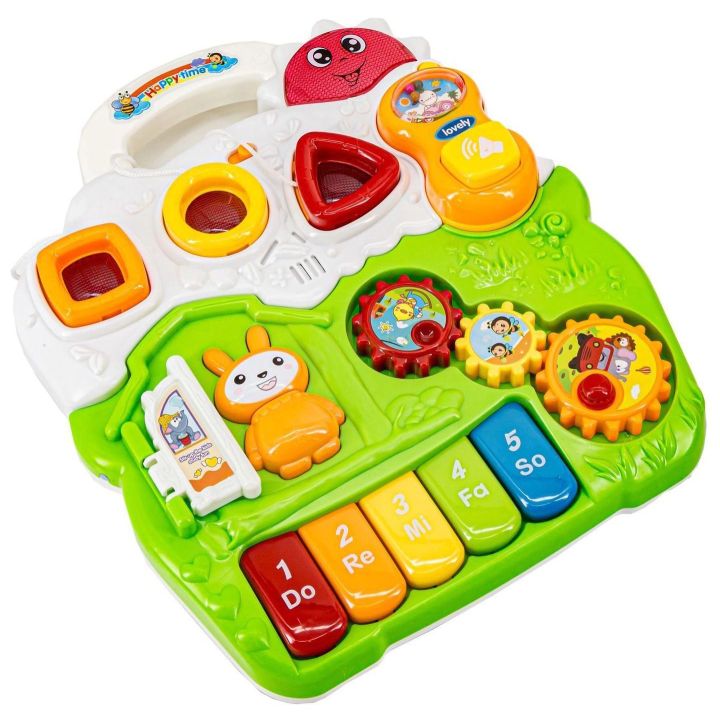 Wielofunkcyjny Jeździk-Pchacz Edukacyjny – Światła, dźwięki i interaktywne zabawki | Pierwsze kroki pełne radości