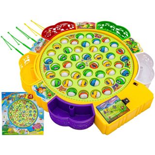 Łowienie Rybek Gra Zręcznościowa – Obrotowe jezioro i 5 wędek | Rodzinna zabawa pełna emocji