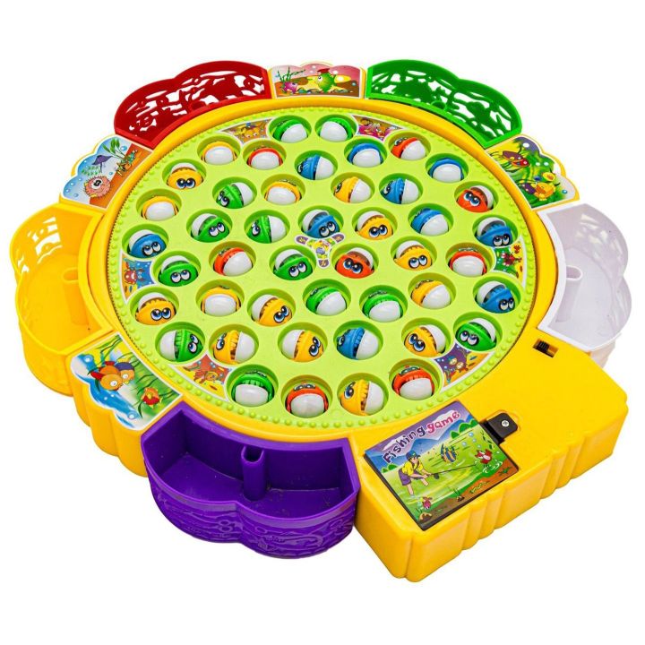 Łowienie Rybek Gra Zręcznościowa – Obrotowe jezioro i 5 wędek | Rodzinna zabawa pełna emocji