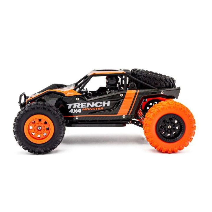 Desert Truck 4WD RC Pomarańcz HB SM2402 – 20 km/h, napęd 4x4, pilot 2.4 GHz | Zdalnie sterowany samochód off-road (skala 1:24)