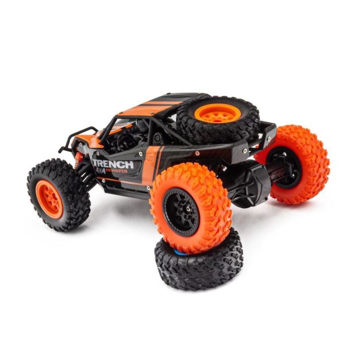 Desert Truck 4WD RC Pomarańcz HB SM2402 – 20 km/h, napęd 4x4, pilot 2.4 GHz | Zdalnie sterowany samochód off-road (skala 1:24)