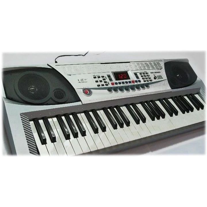 Podstawowy Keyboard Muzyczny MK-2083 – 54 klawisze, 255 rytmów, 255 barw i mikrofon | Nauka gry i kreatywna zabawa z muzyką