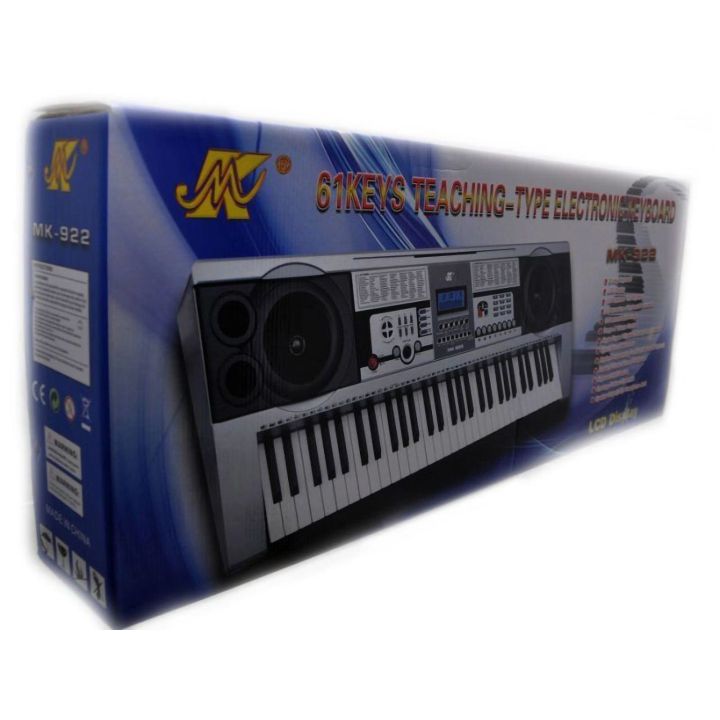 Rozszerzony Keyboard Edukacyjny MK-922 – 61 klawiszy, 200 rytmów, 200 barw i tryb nauki | Rozwijaj talent muzyczny krok po kroku