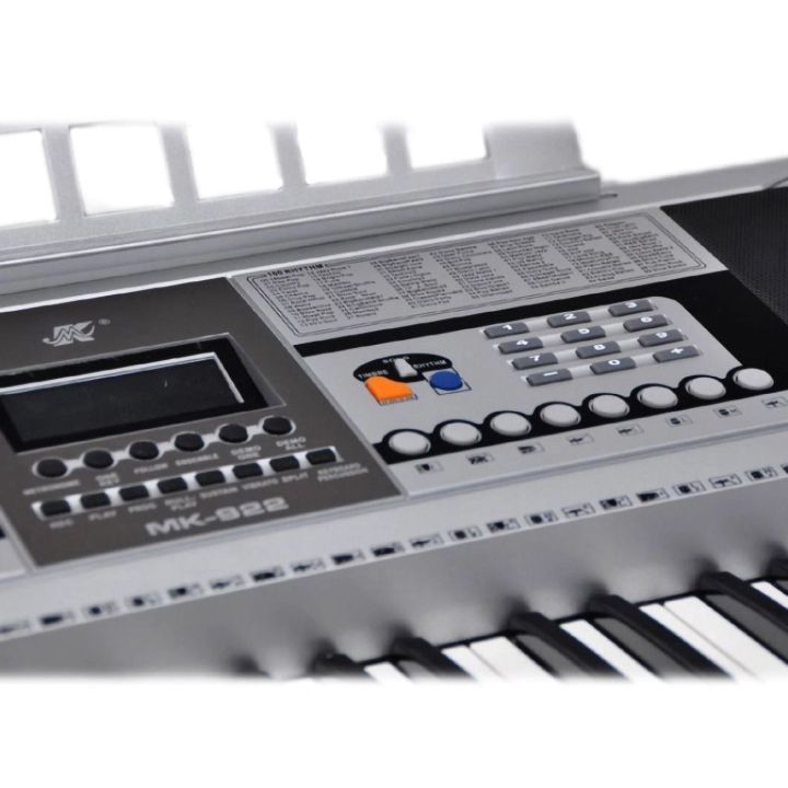Rozszerzony Keyboard Edukacyjny MK-922 – 61 klawiszy, 200 rytmów, 200 barw i tryb nauki | Rozwijaj talent muzyczny krok po kroku