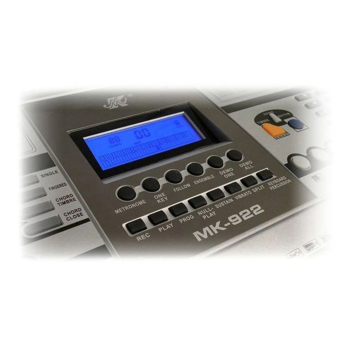 Rozszerzony Keyboard Edukacyjny MK-922 – 61 klawiszy, 200 rytmów, 200 barw i tryb nauki | Rozwijaj talent muzyczny krok po kroku