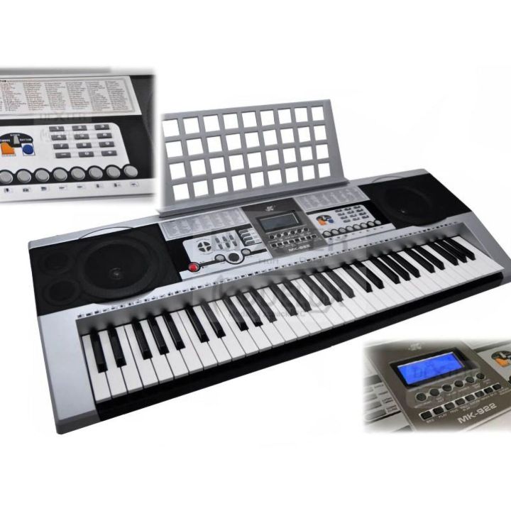Rozszerzony Keyboard Edukacyjny MK-922 – 61 klawiszy, 200 rytmów, 200 barw i tryb nauki | Rozwijaj talent muzyczny krok po kroku