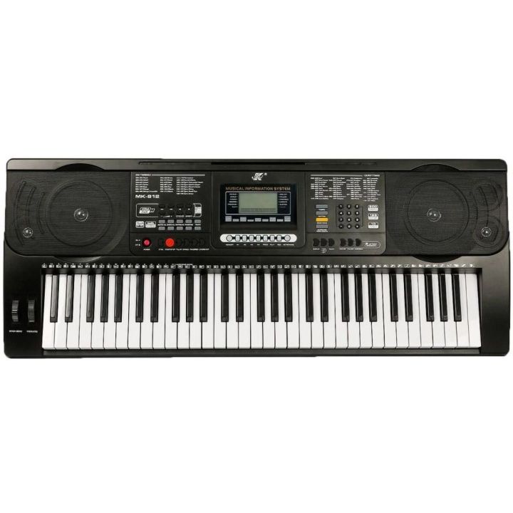 Keyboard Dynamiczny MK-812 – 61 klawiszy, 300 rytmów, 600 barw i miękka klawiatura | Profesjonalny z funkcjami studyjnymi