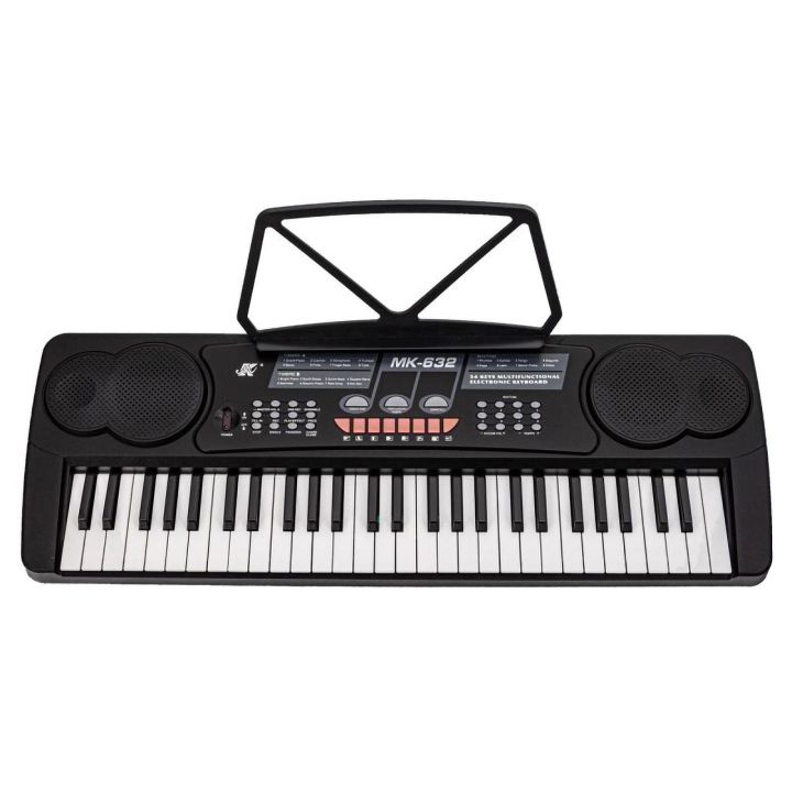 Startowy Keyboard Muzyczny MK-632 – 54 klawiszy, 8 rytmów, 16 barw z mikrofonem | Muzyczna przygoda w domu i w podróży