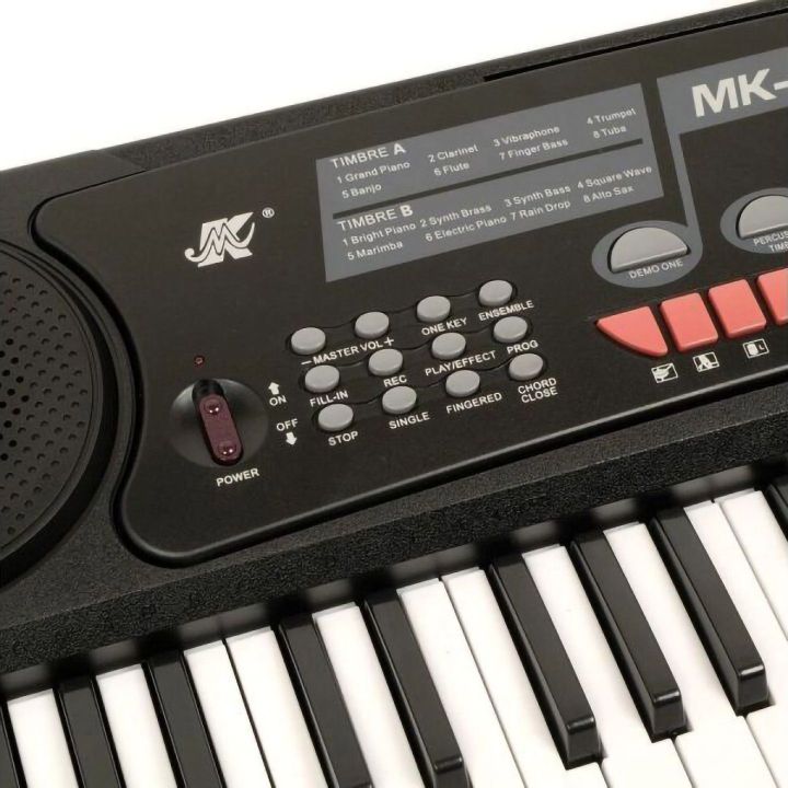 Startowy Keyboard Muzyczny MK-632 – 54 klawiszy, 8 rytmów, 16 barw z mikrofonem | Muzyczna przygoda w domu i w podróży