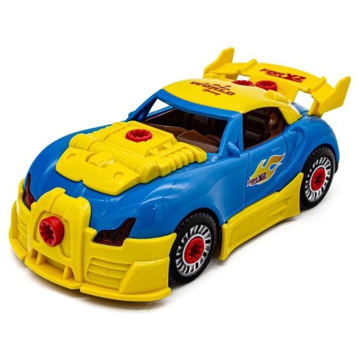 Bugatti do Rozkręcania – Sportowy Samochód 2w1 z Wkrętarką i Akcesoriami | Zabawa w mechanika z efektami świetlno-dźwiękowymi