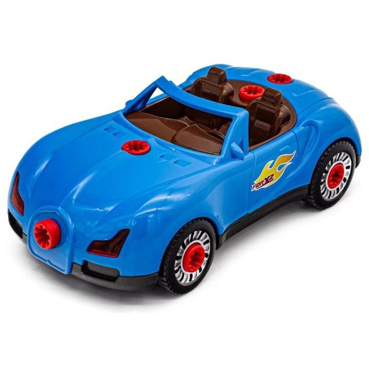 Bugatti do Rozkręcania – Sportowy Samochód 2w1 z Wkrętarką i Akcesoriami | Zabawa w mechanika z efektami świetlno-dźwiękowymi