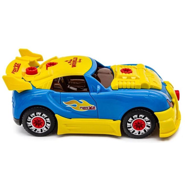 Bugatti do Rozkręcania – Sportowy Samochód 2w1 z Wkrętarką i Akcesoriami | Zabawa w mechanika z efektami świetlno-dźwiękowymi