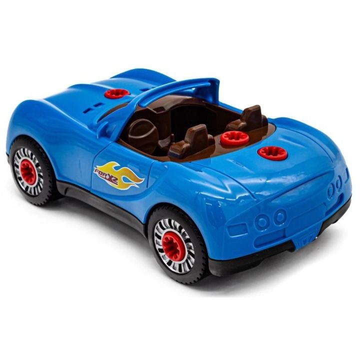 Bugatti do Rozkręcania – Sportowy Samochód 2w1 z Wkrętarką i Akcesoriami | Zabawa w mechanika z efektami świetlno-dźwiękowymi