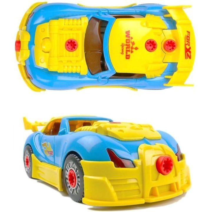 Bugatti do Rozkręcania – Sportowy Samochód 2w1 z Wkrętarką i Akcesoriami | Zabawa w mechanika z efektami świetlno-dźwiękowymi