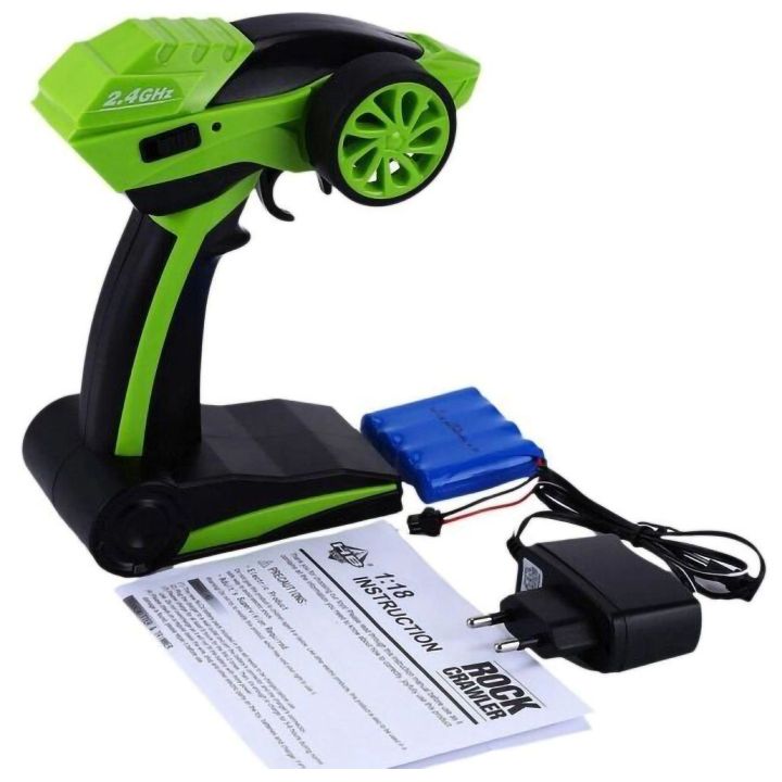 Rock Crawler 4WD RC Zielony HB P1803 – 20 km/h, napęd 4x4, pilot 2.4 GHz | Ekstremalna jazda off-road (skala 1:18)