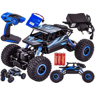 Rock Crawler 4WD RC Niebieski HB P1802 – 20 km/h, napęd 4x4, pilot 2.4 GHz | Ekstremalna jazda off-road (skala 1:18)