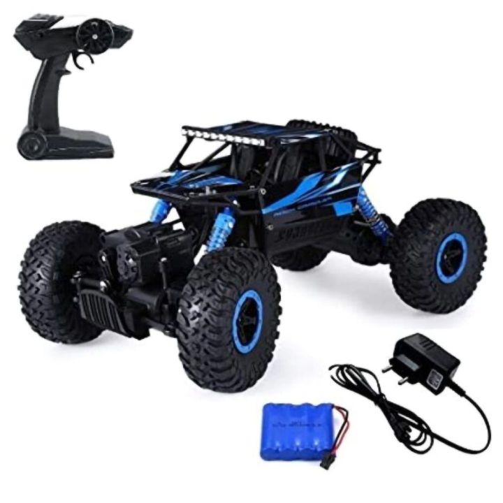 Rock Crawler 4WD RC Niebieski HB P1802 – 20 km/h, napęd 4x4, pilot 2.4 GHz | Ekstremalna jazda off-road (skala 1:18)