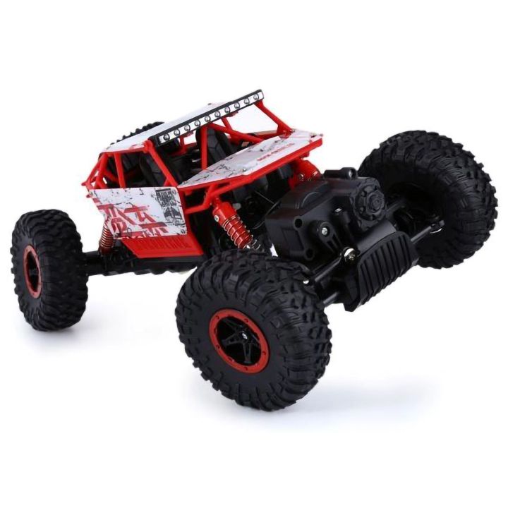 Rock Crawler 4WD RC Czerwony HB P1801 – 20 km/h, napęd 4x4, pilot 2.4 GHz | Ekstremalna jazda off-road (skala 1:18)