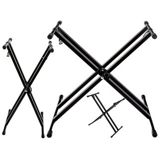 Statyw Stojak X do Keyboardów MK – Podwójny, regulowany typu X z Easy Lock | Pewna podstawa dla komfortowej gry