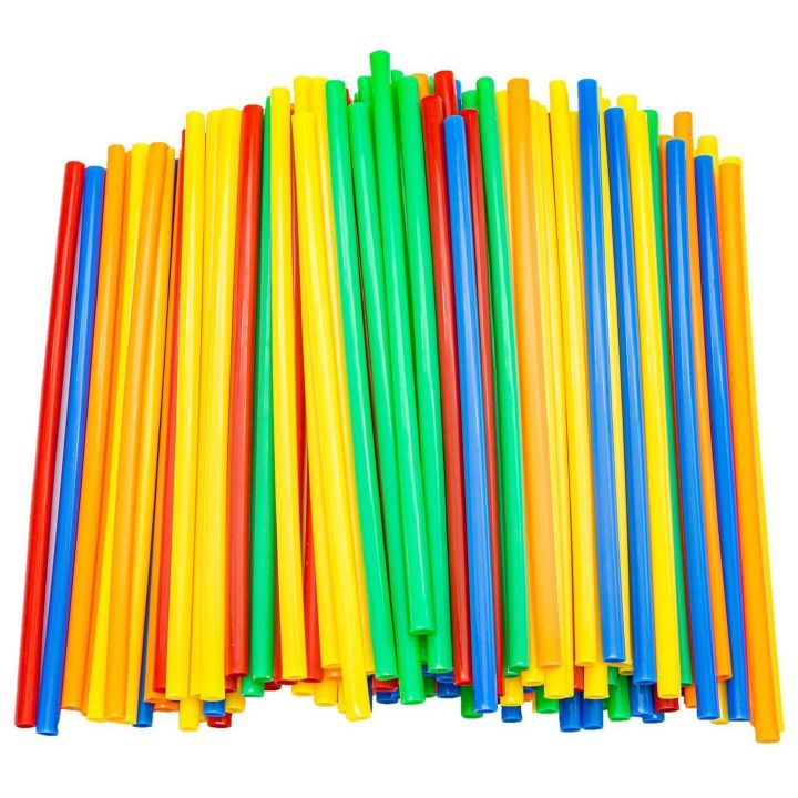 Słomki Konstrukcyjne 900 Elementów – Kolorowe patyczki i łączniki we wiaderku | Wyobraźnia w rękach małego budowniczego