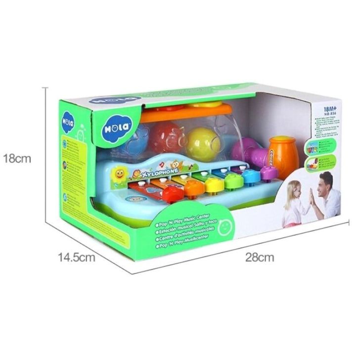 Cymbałki Muzyczne z Młoteczkiem i Piłeczkami – Organki edukacyjne 2w1 | Zabawa w małego muzyka