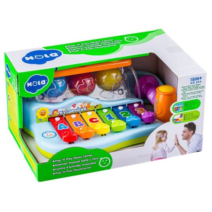 Cymbałki Muzyczne z Młoteczkiem i Piłeczkami – Organki edukacyjne 2w1 | Zabawa w małego muzyka