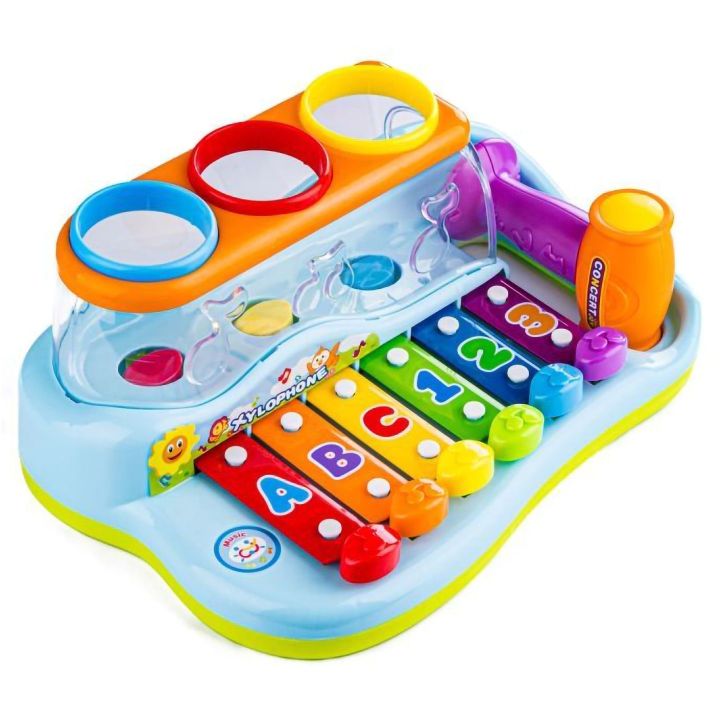 Cymbałki Muzyczne z Młoteczkiem i Piłeczkami – Organki edukacyjne 2w1 | Zabawa w małego muzyka