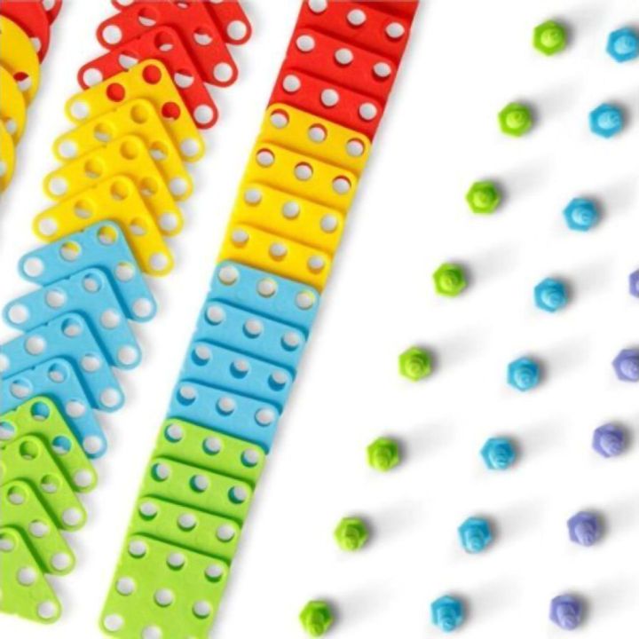 Mozaika Edukacyjna 150 Elementów – Wkrętarka i walizka | Kreatywne projekty dla małych konstruktorów