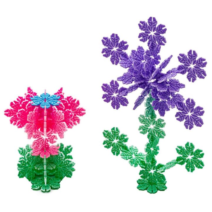 Klocki Konstrukcyjne Płatki Śniegu – 2500 spinek w kształcie płatków w skrzynce | Kreatywne budowanie bez ograniczeń