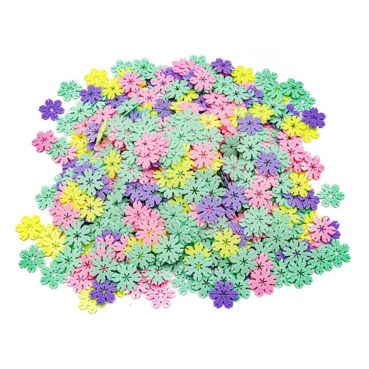 Klocki Konstrukcyjne Płatki Śniegu – 2500 spinek w kształcie płatków w skrzynce | Kreatywne budowanie bez ograniczeń