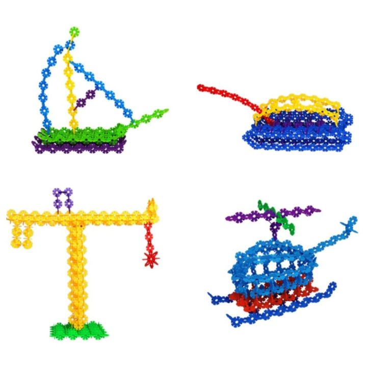 Klocki Konstrukcyjne Płatki Śniegu – 2500 spinek w kształcie płatków w skrzynce | Kreatywne budowanie bez ograniczeń