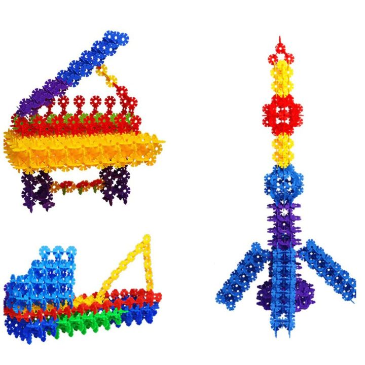 Klocki Konstrukcyjne Płatki Śniegu – 2500 spinek w kształcie płatków w skrzynce | Kreatywne budowanie bez ograniczeń