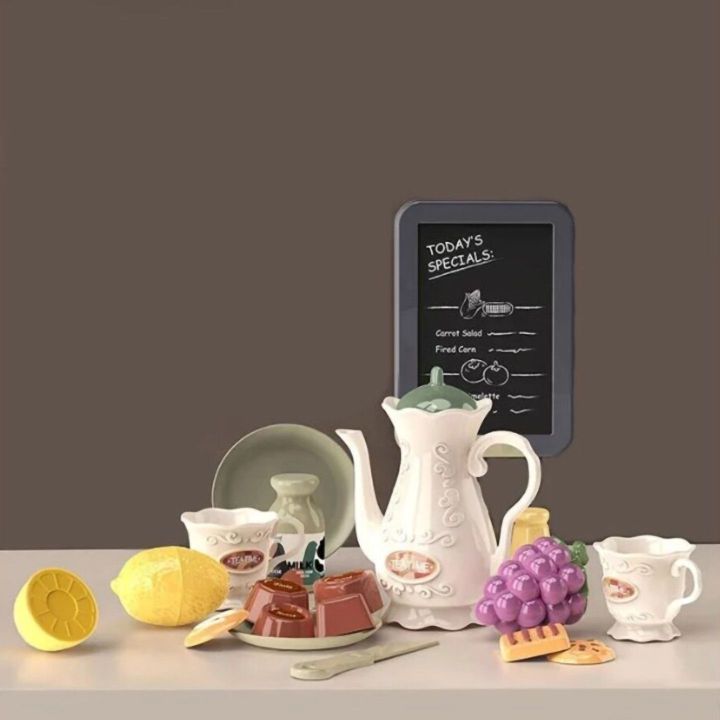 Multifunkcyjna Kuchnia Beżowa z Parą i Wodą – Piekarnik, lodówka i 65 akcesoriów | Realistyczna zabawa w gotowanie