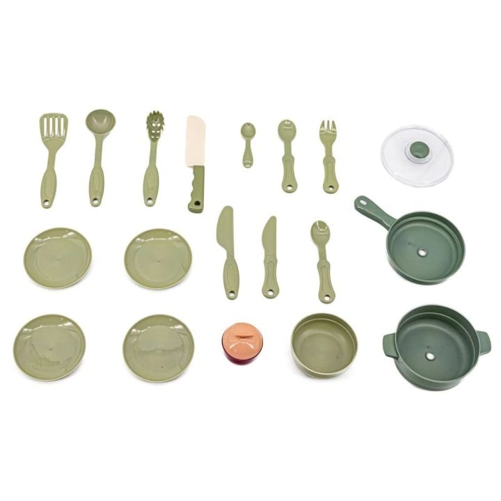 Wielofunkcyjna Kuchnia Beżowa-Szara dla Dzieci – Parą, wodą, piekarnik, lodówka i 65 akcesoriów | Gotowanie z realistyczną parą