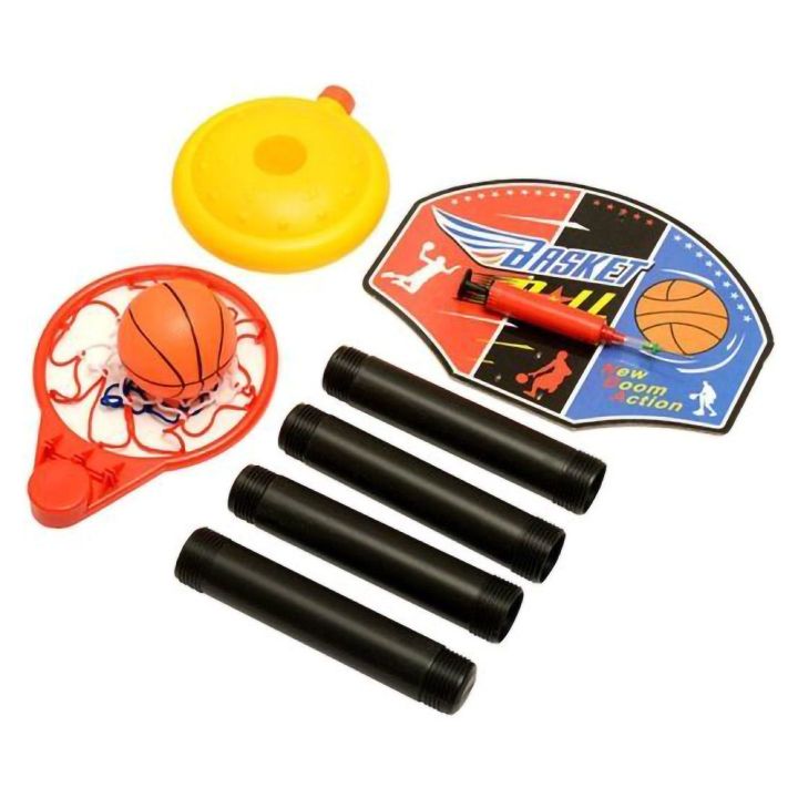 Kosz do Koszykówki dla Dzieci – Mobilny zestaw z piłką i pompką, 4 poziomy wysokości | Kompletny zestaw sportowy do domu