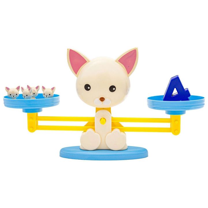 Waga Szalkowa Gra Edukacyjna z Pieskiem – Nauka liczenia ze szczeniaczkami i kartami zadań | Matematyczna zabawa w równowagę