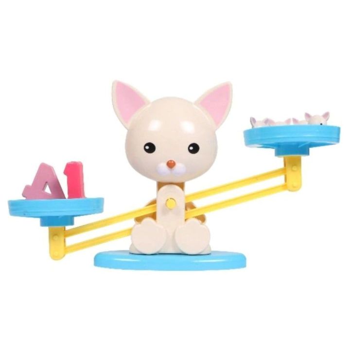 Waga Szalkowa Gra Edukacyjna z Pieskiem – Nauka liczenia ze szczeniaczkami i kartami zadań | Matematyczna zabawa w równowagę