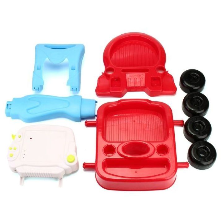 Czerwony Wózek Lekarski dla Dzieci z Akcesoriami – Stetoskop, termometr i monitor EKG | Interaktywna zabawa w szpital