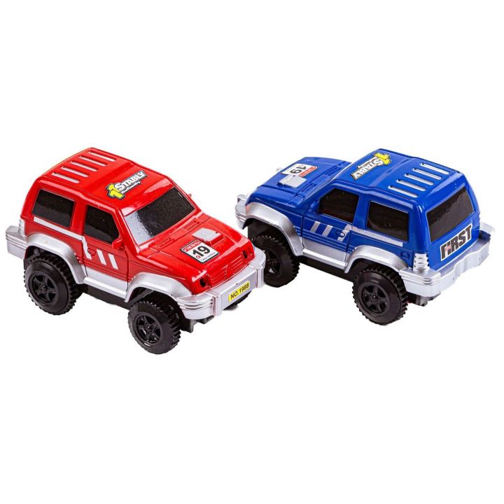 Flexible Track 240 Elementów – Giętki tor samochodowy z mostem i tunelami | Rozbudowany zestaw wyścigowy