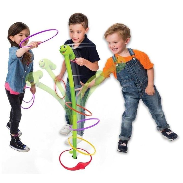 Tańczący Robak, Gra Zręcznościowa – Regulowana wysokość i kolorowe obręcze | Aktywna zabawa na celność