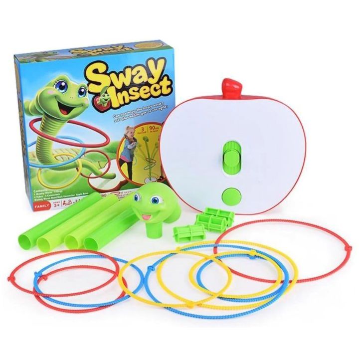 Tańczący Robak, Gra Zręcznościowa – Regulowana wysokość i kolorowe obręcze | Aktywna zabawa na celność