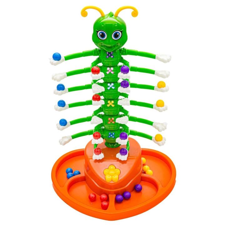 Tańcząca Gąsienica Gra Zręcznościowa – Pęsety, kuleczki i muzyka | Dynamiczna zabawa dla dzieci na precyzję