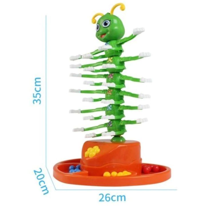 Tańcząca Gąsienica Gra Zręcznościowa – Pęsety, kuleczki i muzyka | Dynamiczna zabawa dla dzieci na precyzję