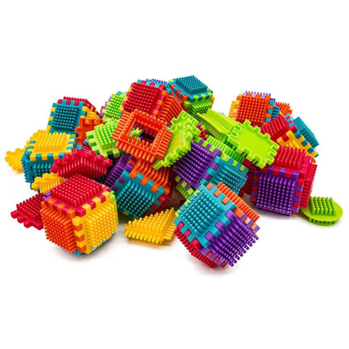 Klocki Jeżyki 140 Elementów – Zestaw Konstrukcyjny dla dzieci, w pudełku | Kolorowa wyobraźnia i rozwój manualny